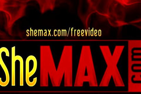 Fruit Eating lady-man With biggest tits Strokes Her Shecock