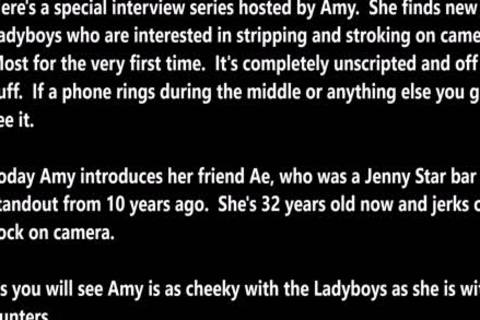 Jenny Is A cheeky shemale In stockings