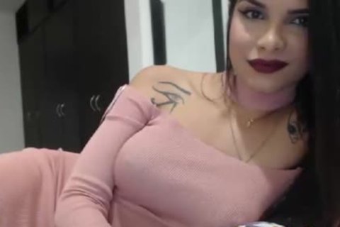 attractive humongous bra buddies Ladyboy Teasing On web camera