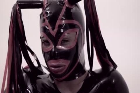 Fetish ladyboy In Latex Suit And Mask hammers