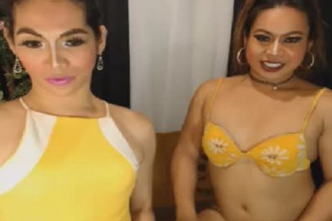 Exotic lady-twink duo Play dick And butthole