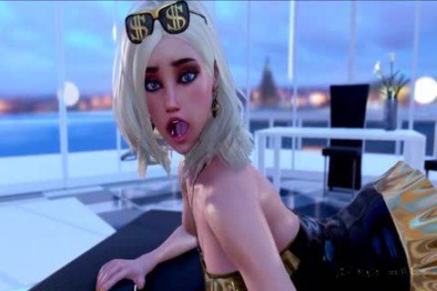 blonde Futa filthy Sex With filthy skank