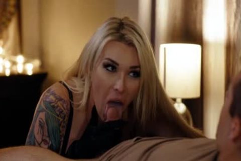 busty blond TS Dante Colle a-hole screwed By Dante Colle