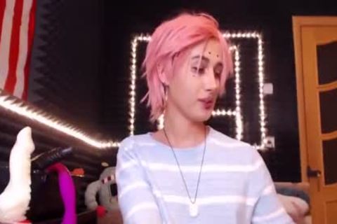 Femboy Whips Her shlong Out And Shakes booty