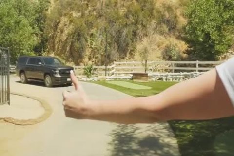 tgirl Jamie French - tranny Hitchhikers