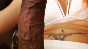 sleazy Trans beauty With brunette dick