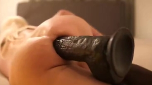 dirty ladyboy hammering Her ass With A gigantic fake penis