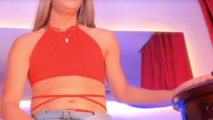 tranny Masturbating Massively Her monstrous 10-Pounder