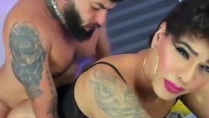 large Bearded Hunk anal plows darksome nylons latin chick Translady On webcam