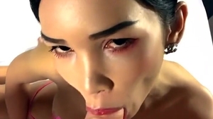 Ladyboy Maew pretty large Tit FlipFlop Sex painfully