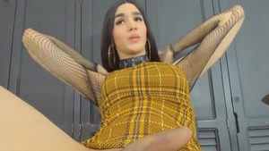 lovely latina In underware Faps Her Girlcock