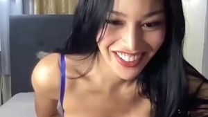 big boobs asian tranny Masturbates On cam