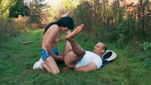 Trans Angels: Rick Hooks His Load on Trans Babe's Titty